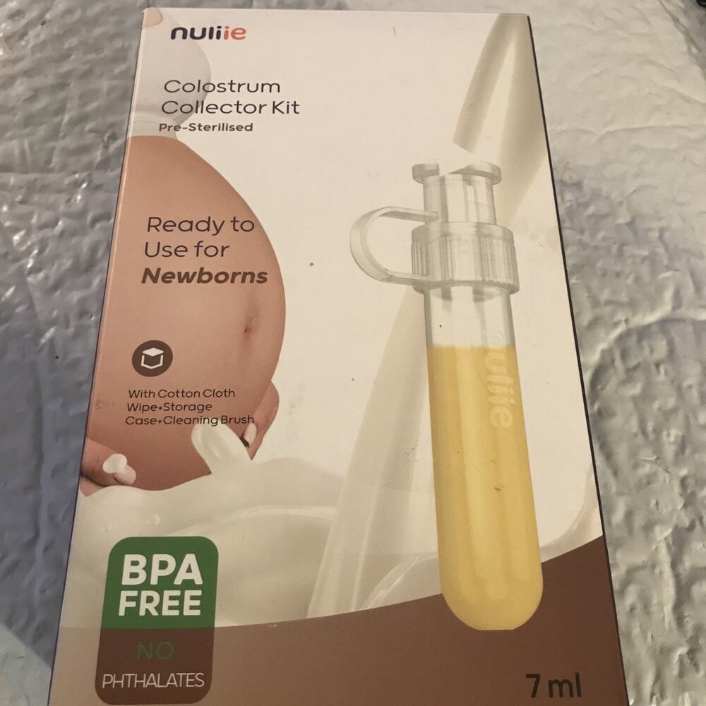 Nuliie Colostrum Collector Kit Breast Milk Collector with Cotton Cloth Wipe